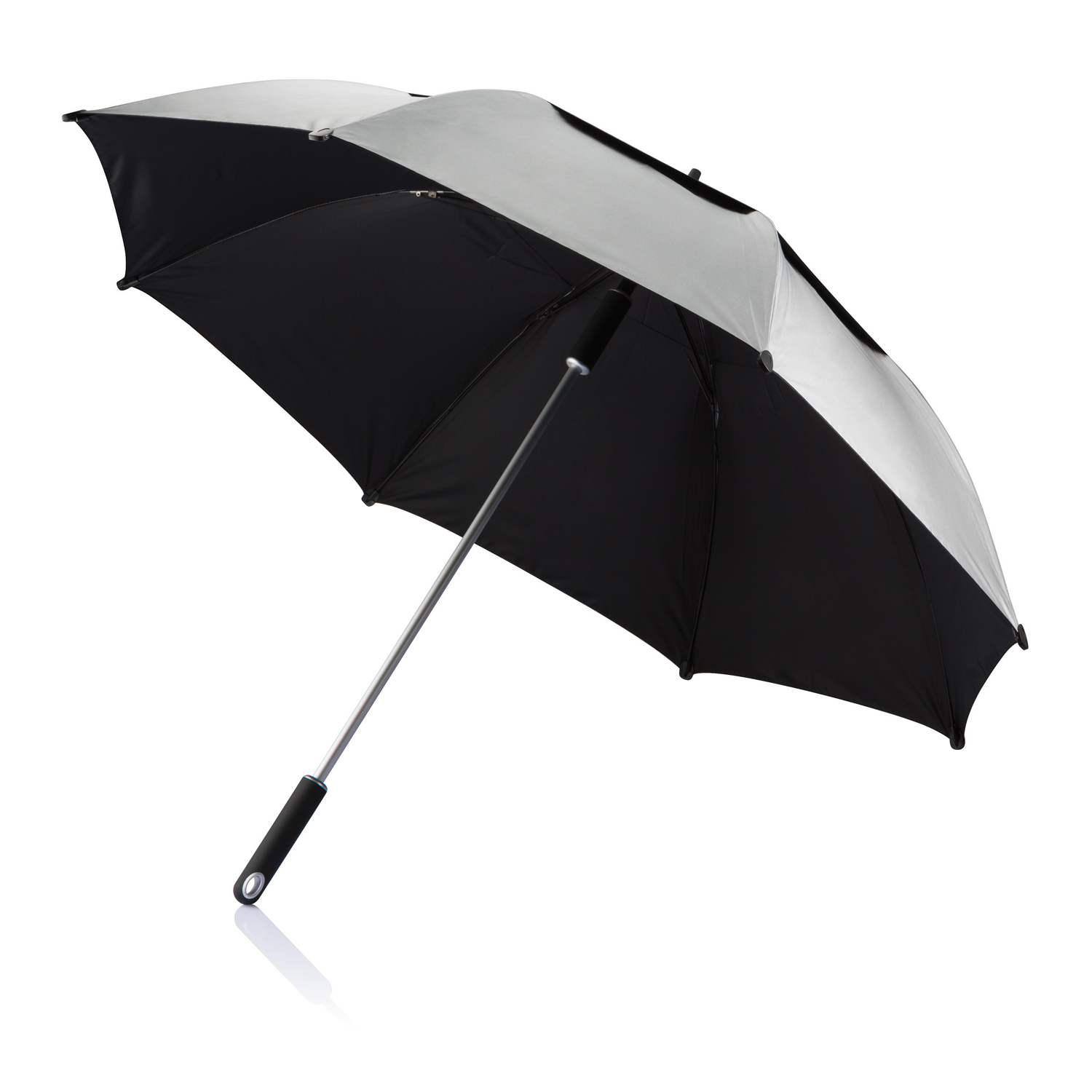 Зонт-трость антишторм Hurricane 27, серый
