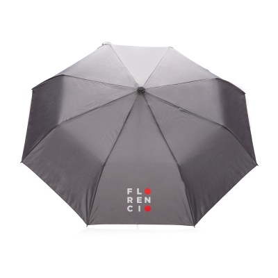 Автоматический складной зонт Deluxe 21”, серый