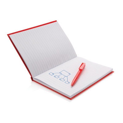 Набор: блокнот для записей формата А5 и ручка X3, красный