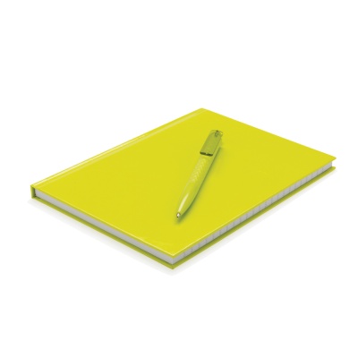Набор: блокнот для записей формата А5 и ручка X3, зеленый