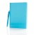 Набор: блокнот для записей формата А5 и ручка X3, синий
