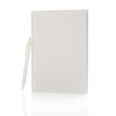Набор: блокнот для записей формата А5 и ручка X3, белый