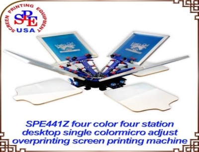 Четырехцветный текстильный печатный станок с микроприводками SPE441Z